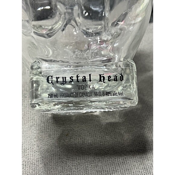 Crystal Head Vodka Skull Bottle Empty 750 ml Original Stopper By Dan Ackroyd - Picture 4 of 10